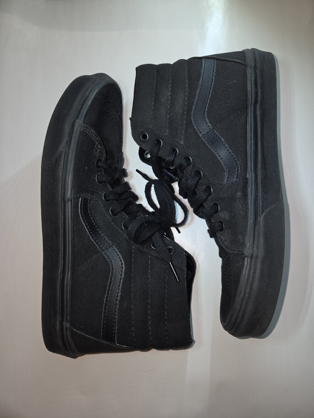 Black hi top vans